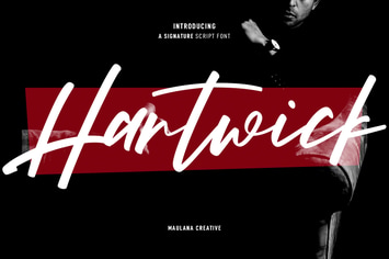Hartwick Signature Script Font