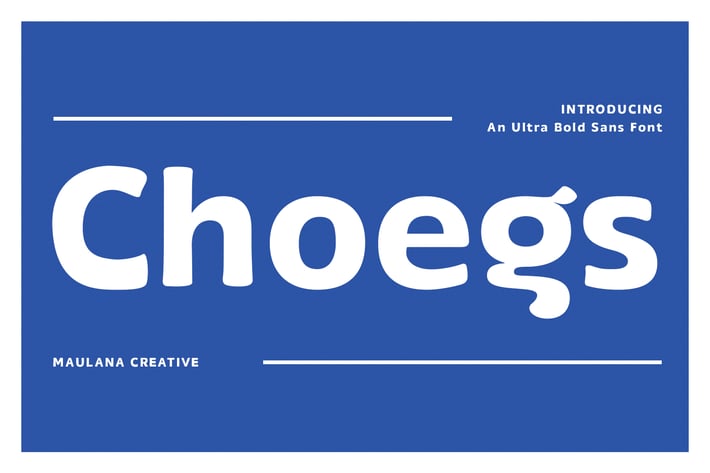 Choegs Ultra Bold Sans Font