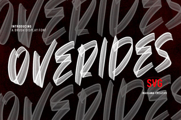 Overides SVG Brush Display Font