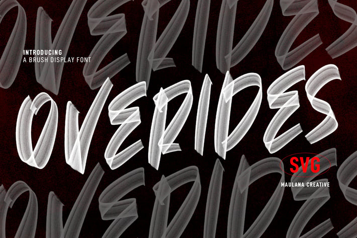 Overides SVG Brush Display Font
