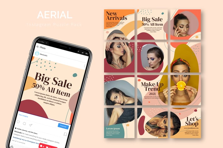 Aerial - Instagram Puzzle Template
