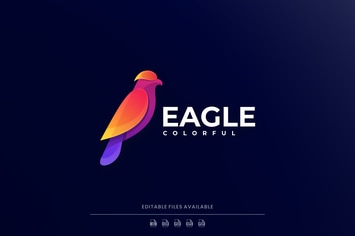 Eagle Gradient Colorful Logo