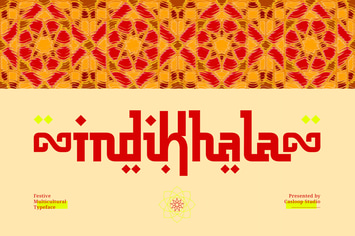 Indikhala - Arabic Eid Ramadan Typeface 