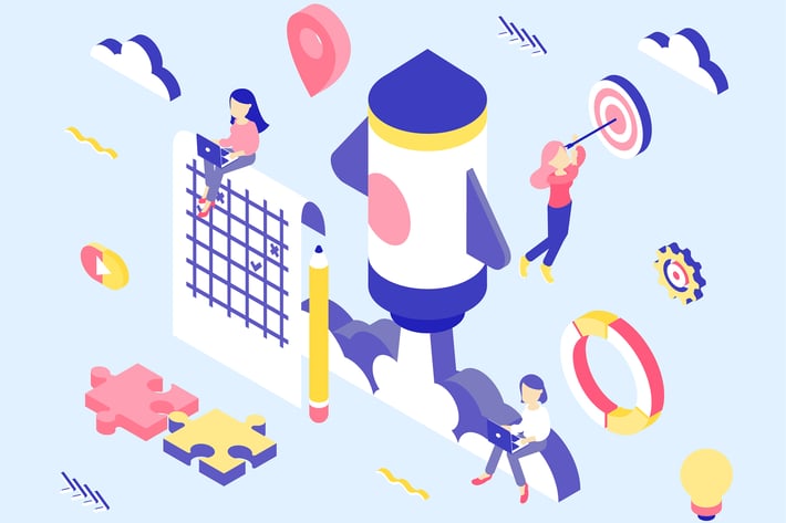 Startup Isometric Illustration