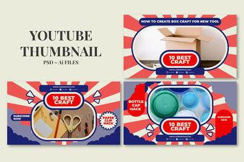 Cartoon – Youtube Thumbnail Template Pack