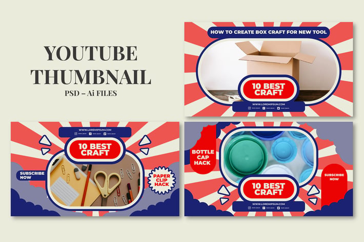 Cartoon – Youtube Thumbnail Template Pack
