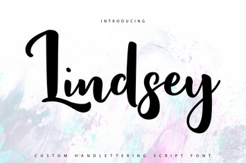 Lindsay | Custom Handlettering Script 
