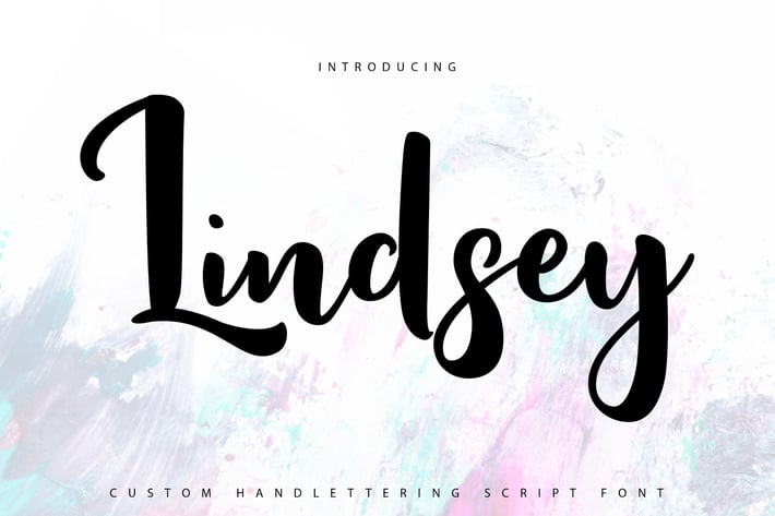 Lindsay | Custom Handlettering Script 