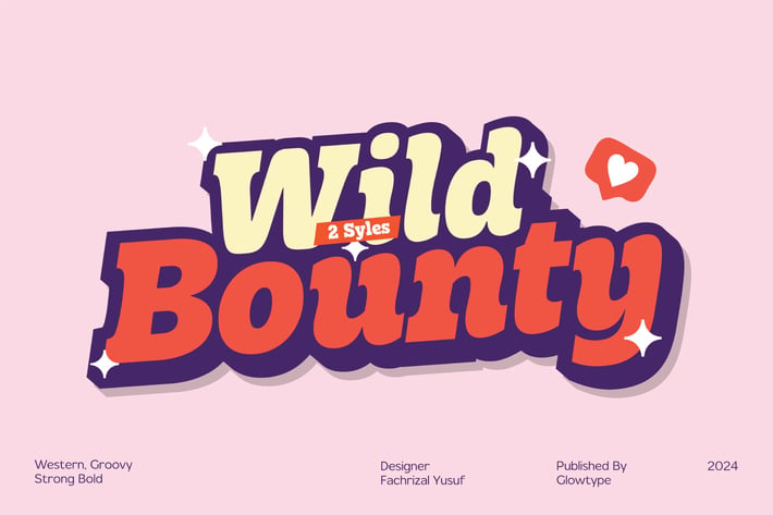 GT Wild Bounty - Western Groovy Font