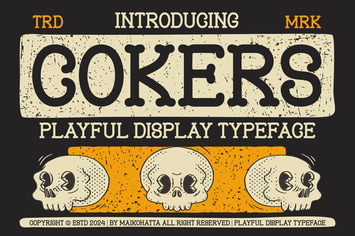 Cokers - Playful Display Typeface