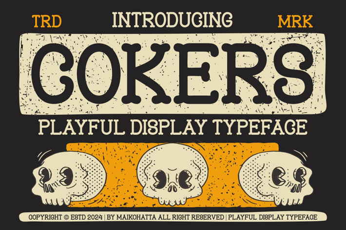 Cokers - Playful Display Typeface