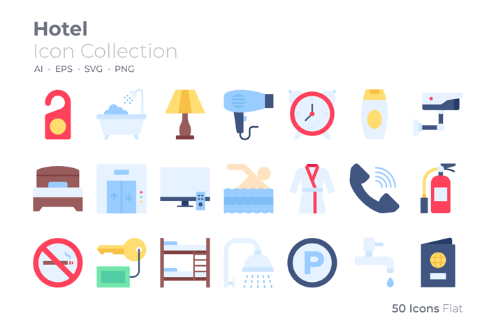 Hotel Color Icon