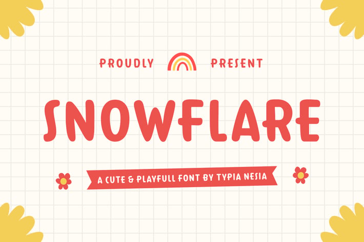 Snowflare - Cute & Playful Font 