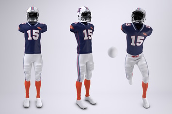 American Football Uniform Mock-Up