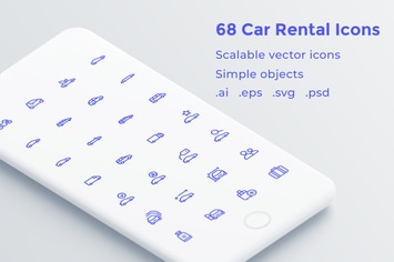 Car Rental Icons