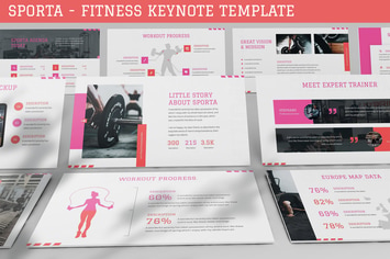 Sporta - Fitness Keynote Template