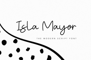 Isla Mayor - The Modern Script Font