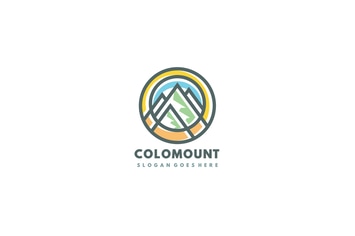 Colorful Mountains Logo