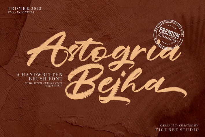 Astogria Bejha - Modern Brush Font