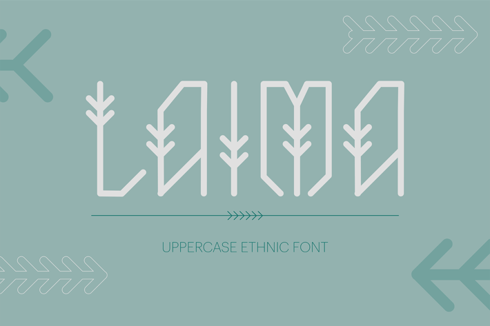 Laima Uppercase Ethnic Font