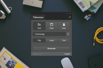 Titlemizer Photoshop Plugin
