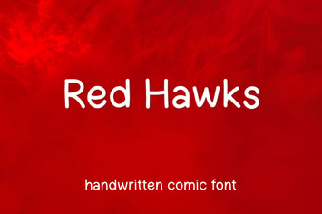 Red Hawks - Handwritten Comic Font