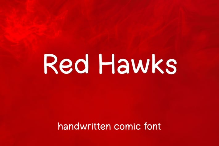 Red Hawks - Handwritten Comic Font