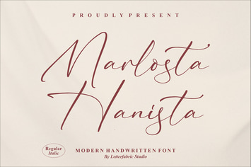 Marlosta Hanista Handwritten Font