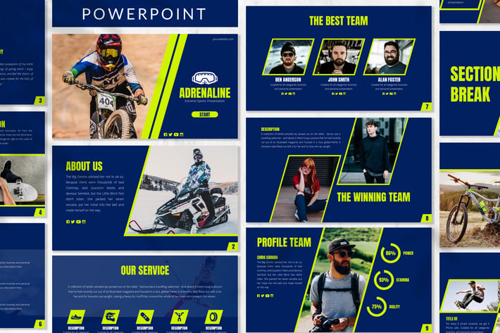 Adrenaline - Sport Powerpoint Template