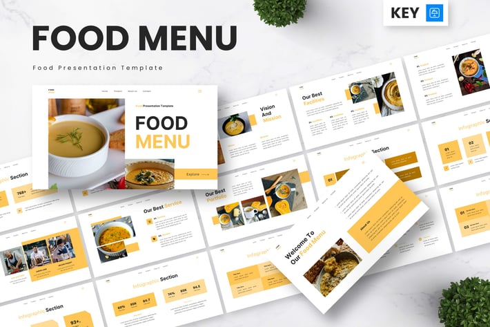 Food Menu - Food Keynote Templates