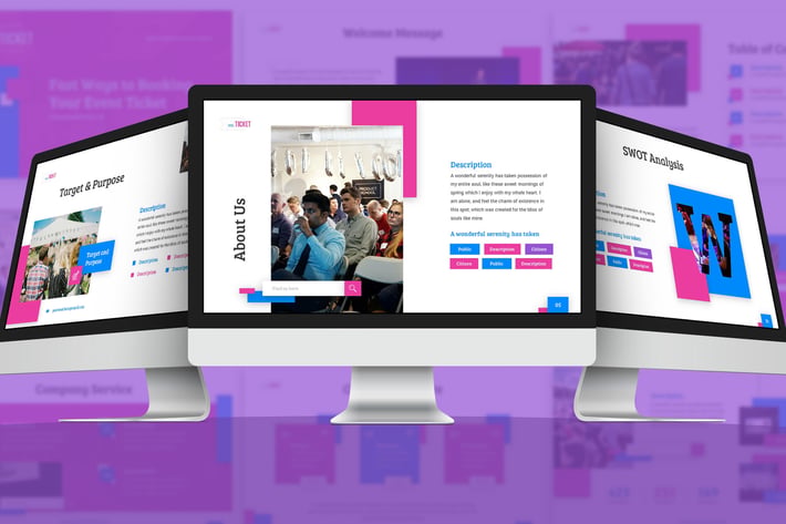 NextTicket - Creative Google Slides Template