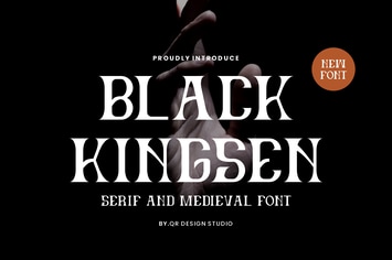 Black Kingsen - Serif & Medieval Font