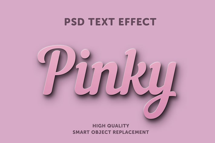 Pinky text effect
