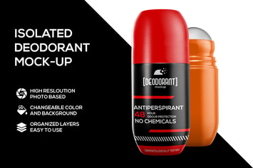 Deodorant roll mockup