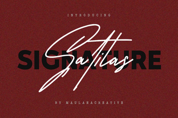 Satilas Signature Font - Free Sans