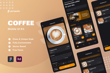 Coffee Shop App - Mobile Kit