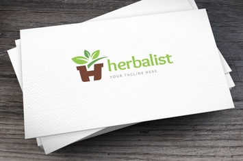 Herbalist Letter H Logo Template