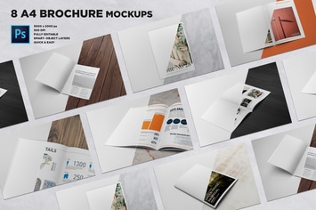 A4 Brochure Mockups