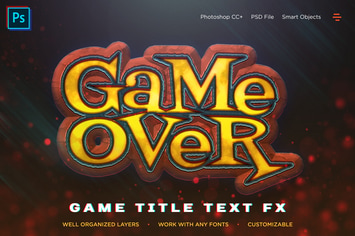 Fantasy Game Title Text Effect V01