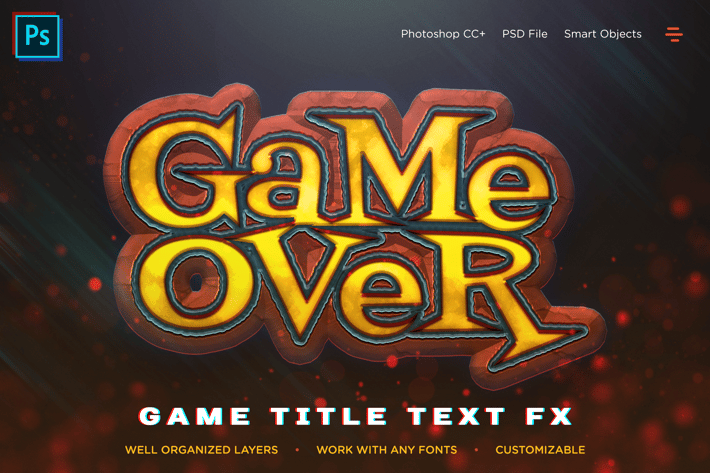 Fantasy Game Title Text Effect V01