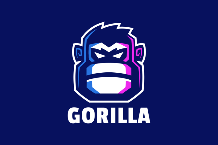 Angry Gorilla Head Logo Design