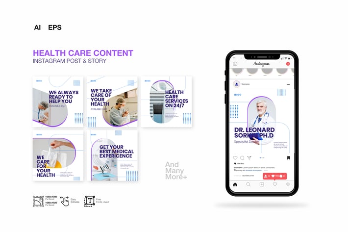 Besafe Medical Health Instagram Template