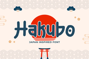 Hakubo - Japan Inspired Font