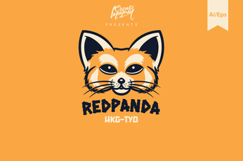 Red Panda Logo Template