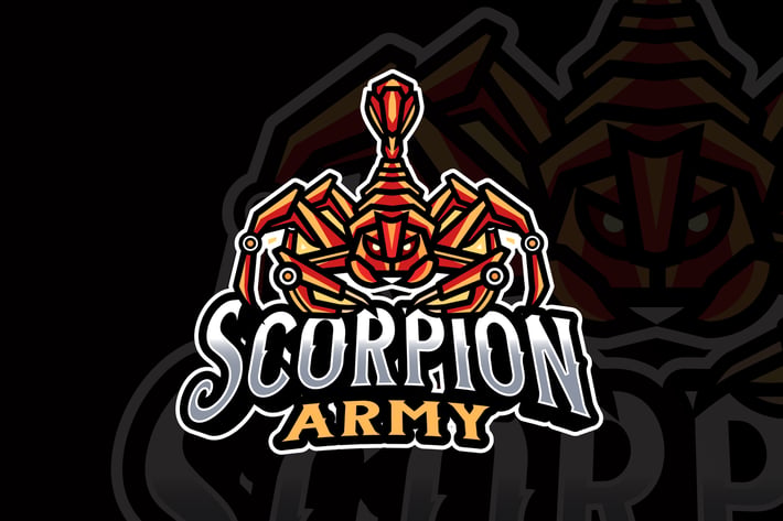 Scorpion Robot Logo Template