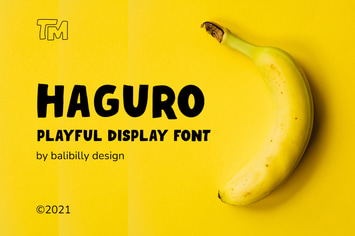 Haguro | Bold Display Font