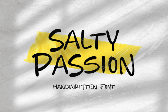 Salty Passion - Handwritten Font