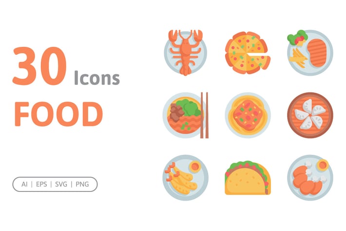 30 Food Icons