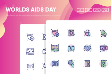 World Aids Day Icon Pack