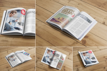 US Letter Size Magazine Mockups